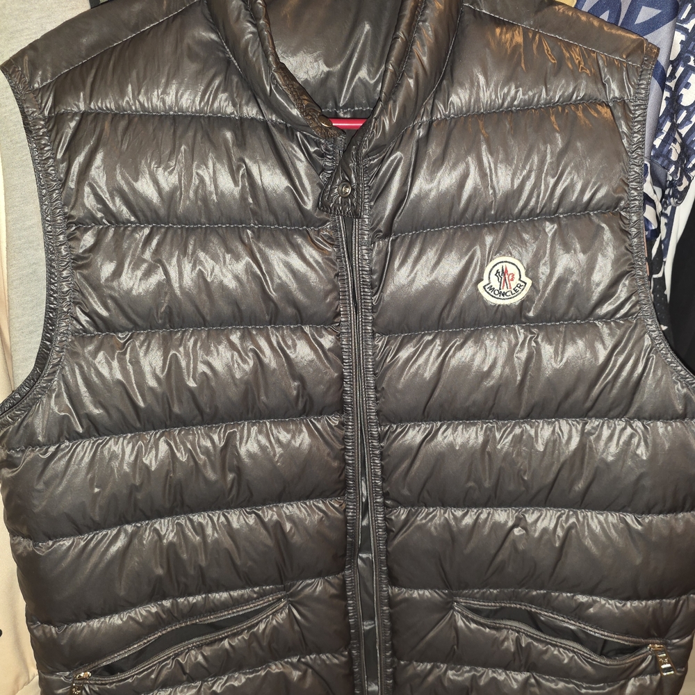 Moncler Men's Black Quilted Down Vest